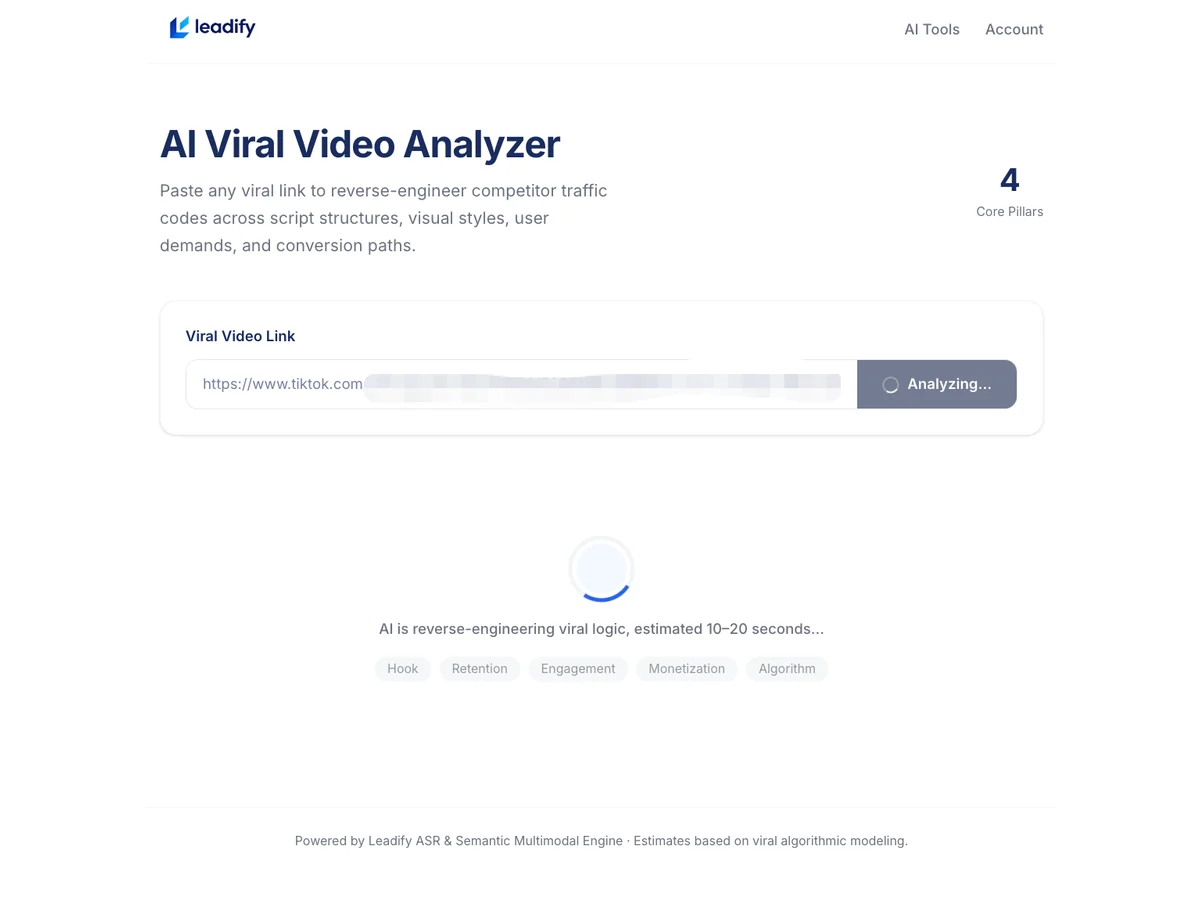 Leadify AI 工具功能展示(1/5)